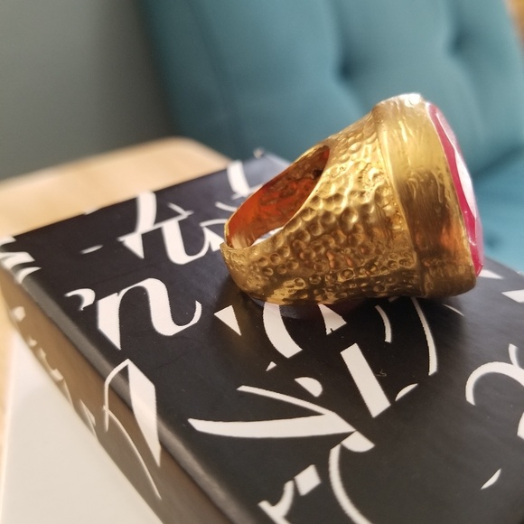 Moroccan RING.24K PLATED. - Picture 3 of 6